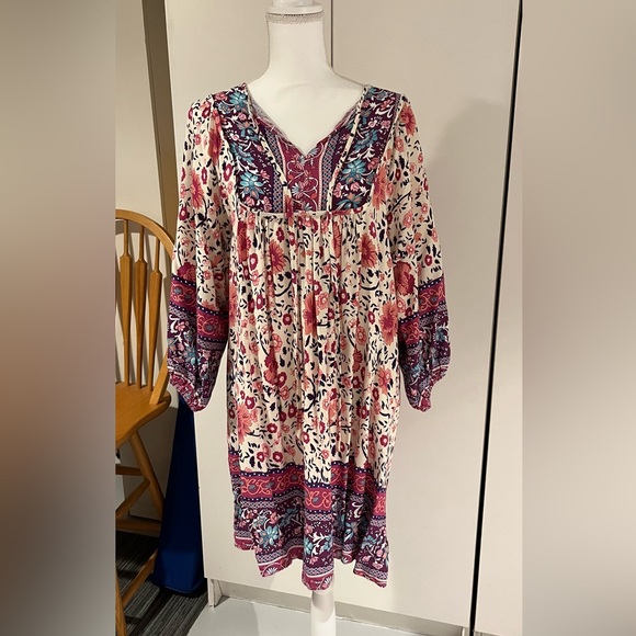 Floral Bohemian Dress - Picture 1 of 11